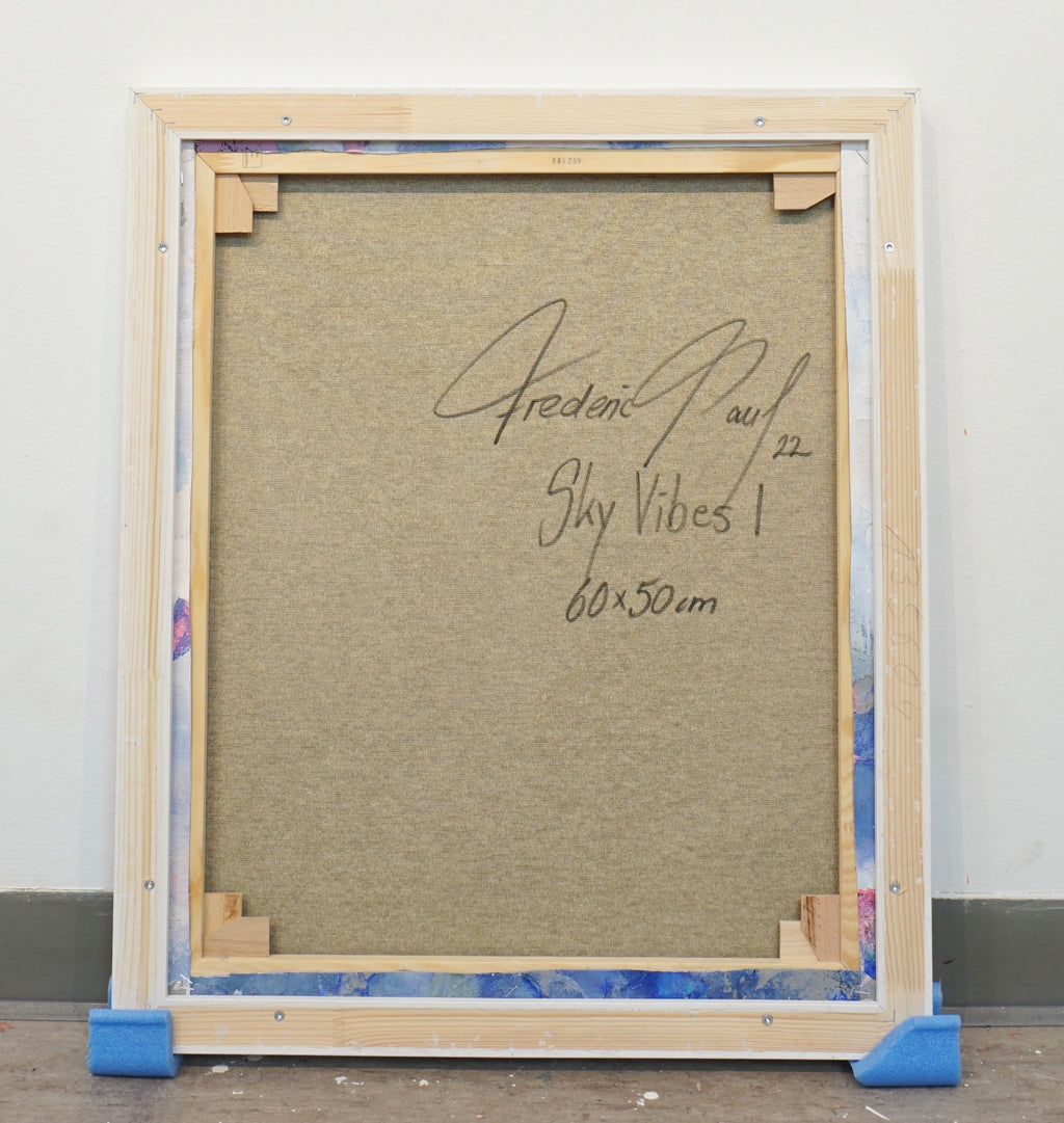 Frederic Paul_Sky Vibes I_Oil, Acrylic, Rice Paper on canvas_60x50 cm_2022_Signature.jpg