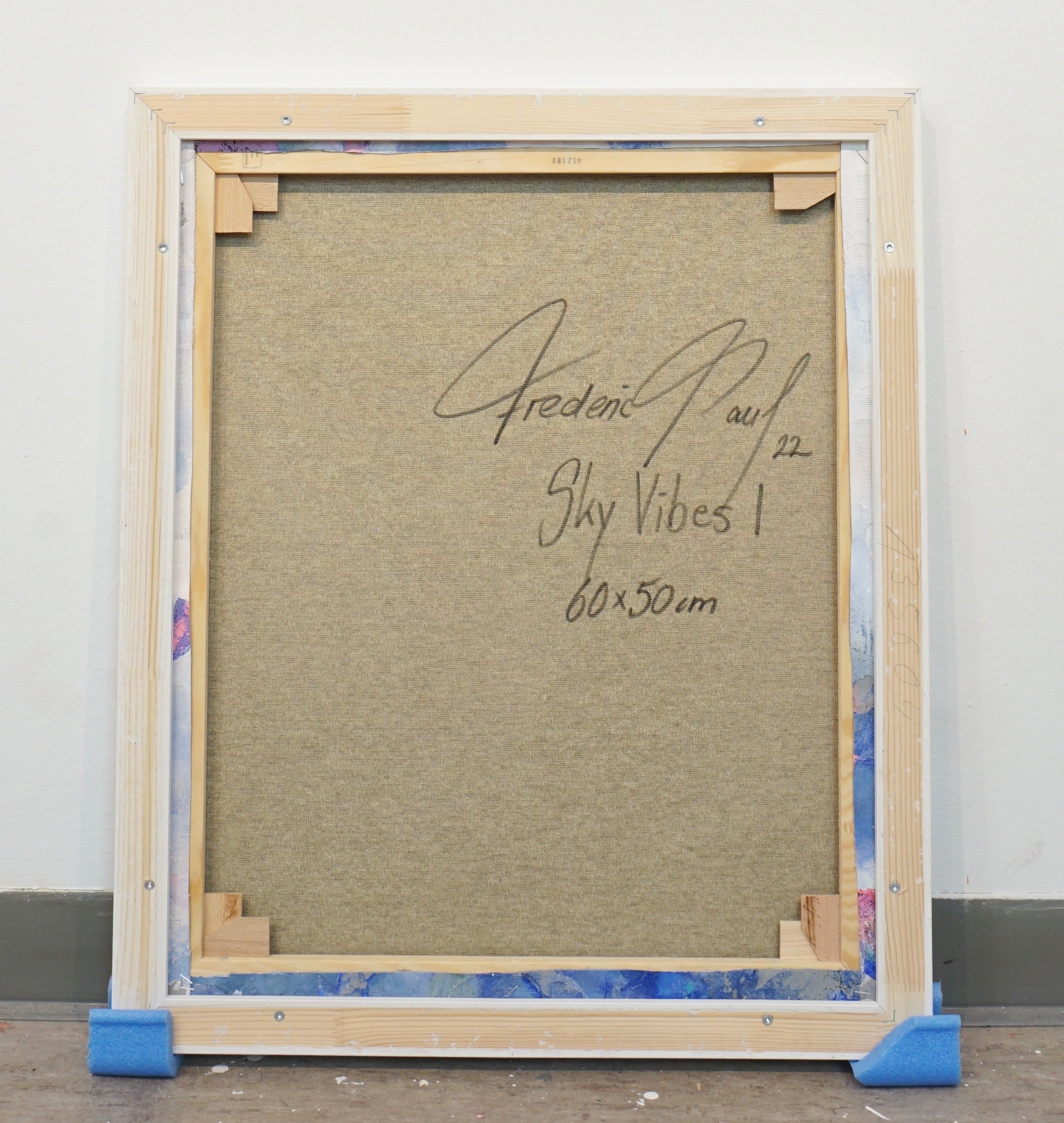 Frederic Paul_Sky Vibes I_Oil, Acrylic, Rice Paper on canvas_60x50 cm_2022_Signature.jpg