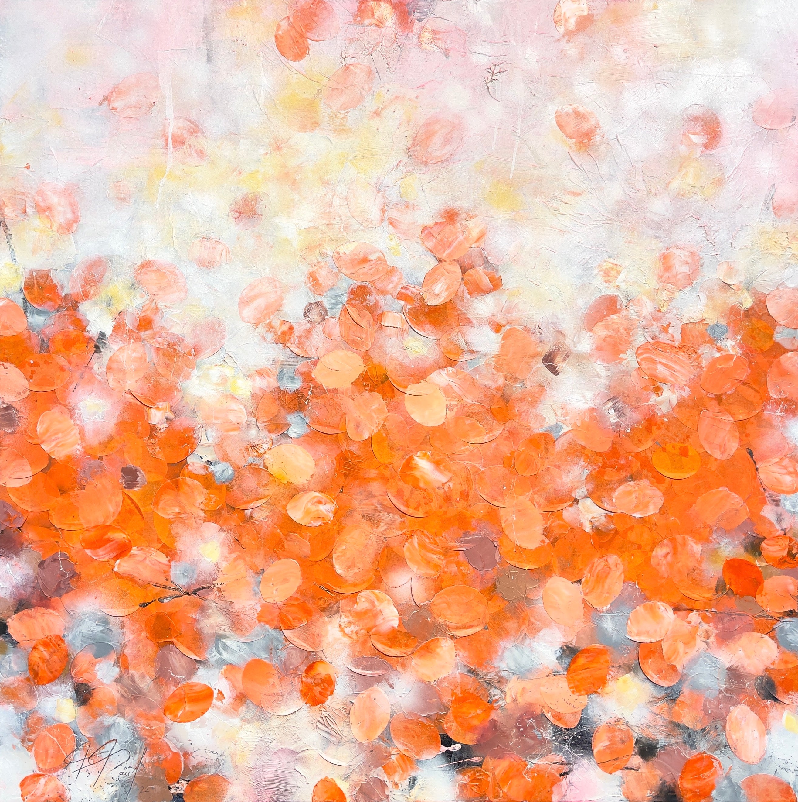 Artwork-Painting-Frederic Paul-Orange-Nature-Floral