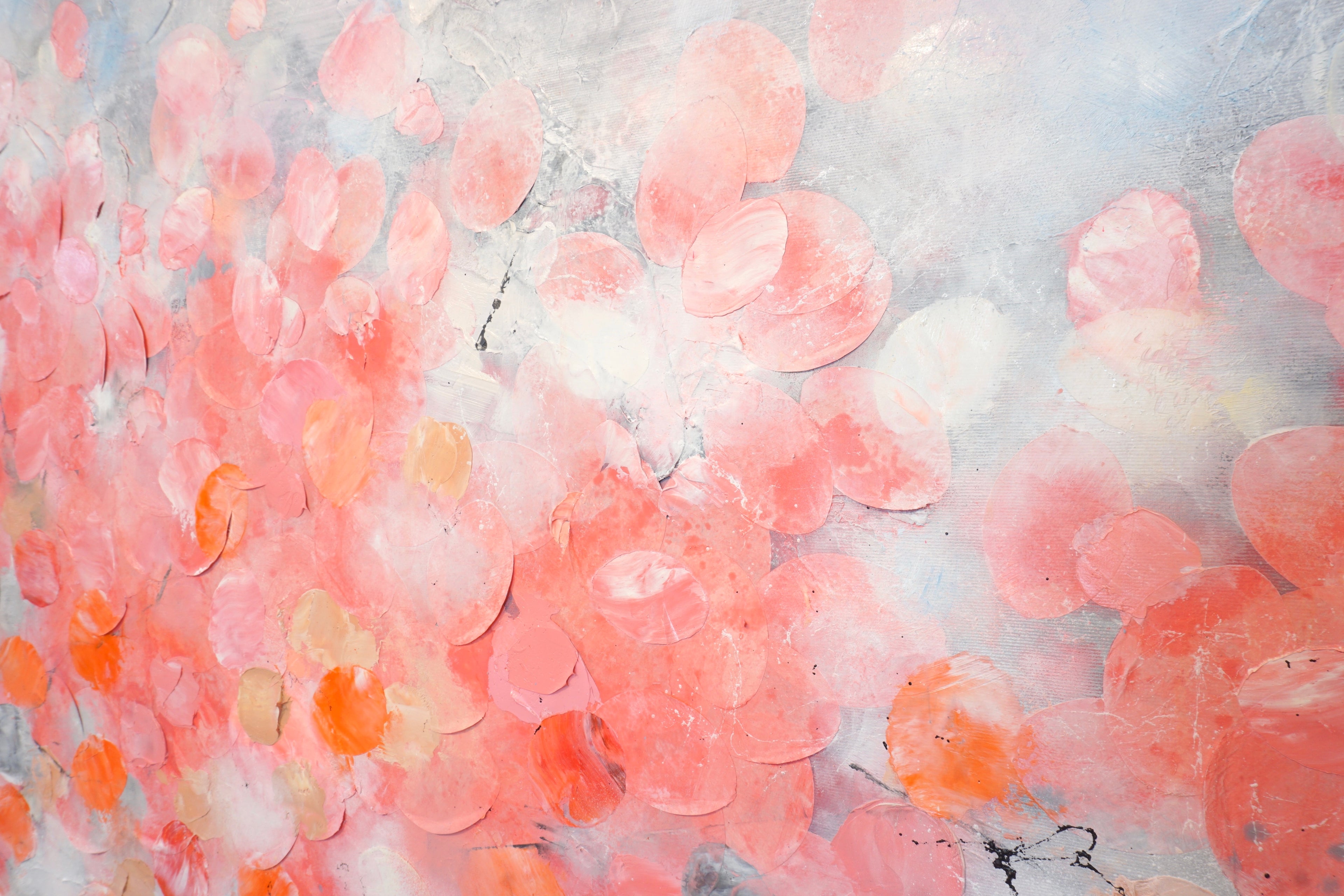 Sakura Blossoms_Oil,Acrylic,Ricepaper on canvas_120x100cm_2022_3000 Euro_Kunstwerk_Malerei