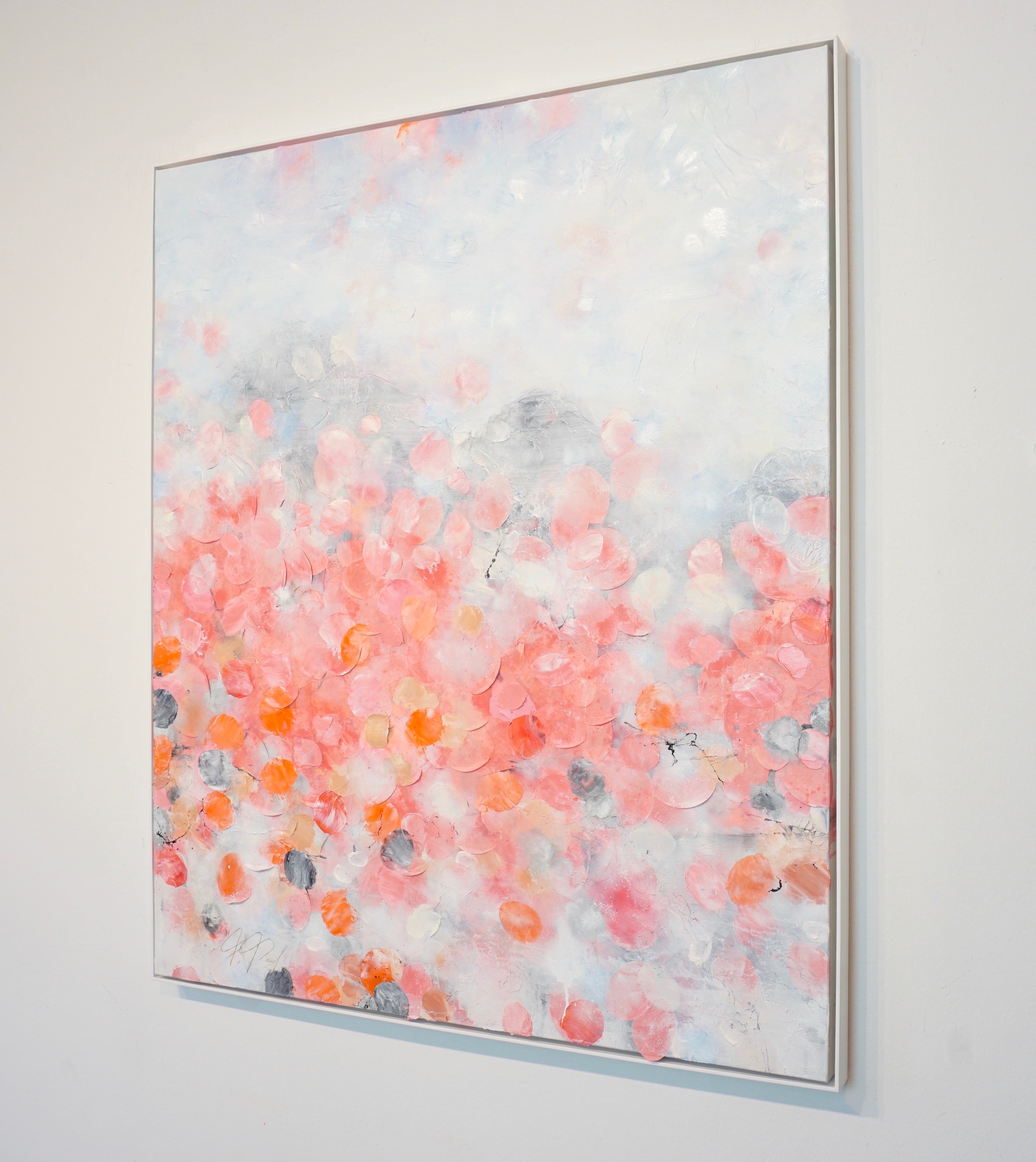 Sakura Blossoms_Oil,Acrylic,Ricepaper on canvas_120x100cm_2022_3000 Euro_Kunstwerk_Malerei