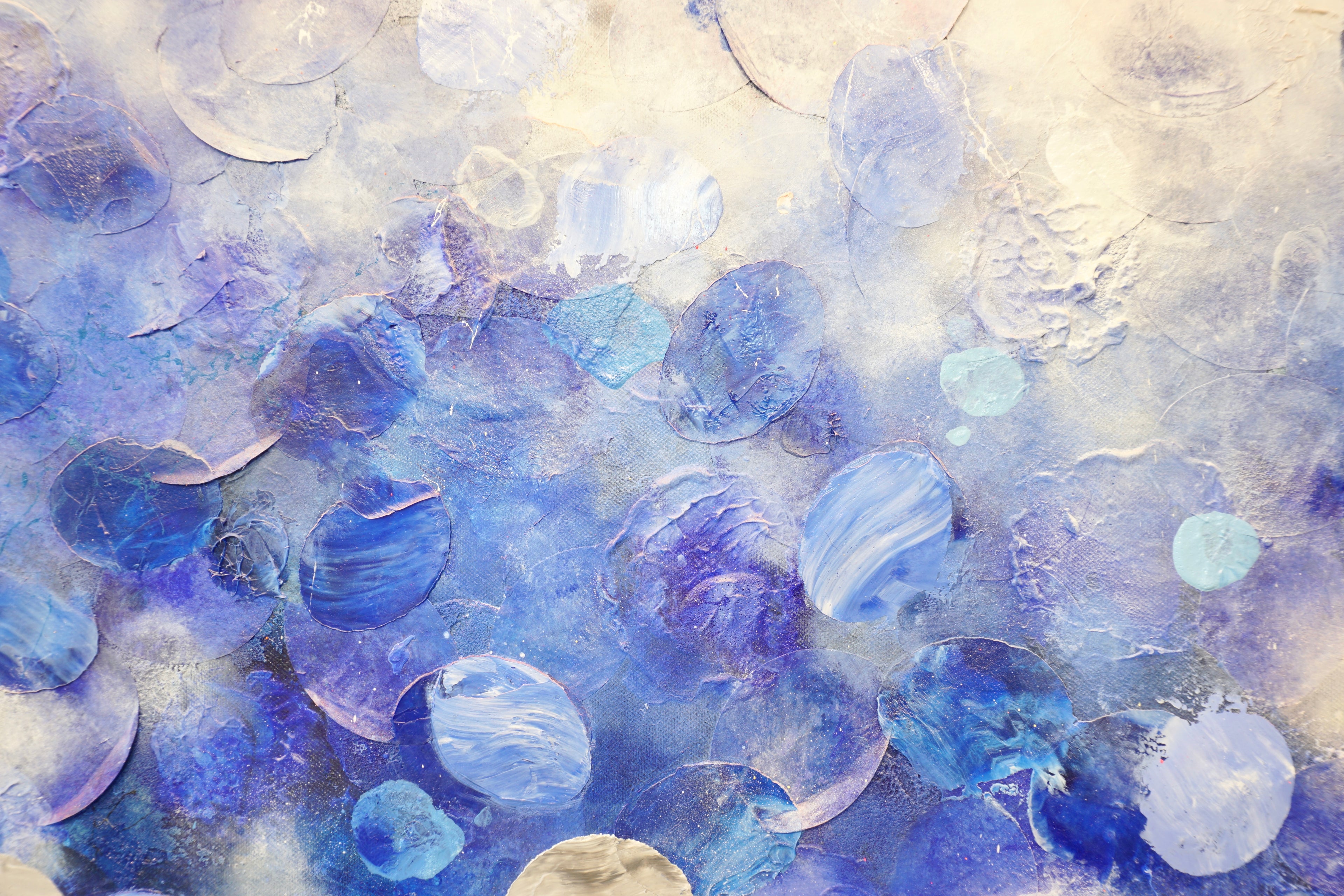 Frederic Paul_Santorin Morning Calm_Öl,Acryl,Reis Papier auf Leinwand_100x90 cm_2022_2700 