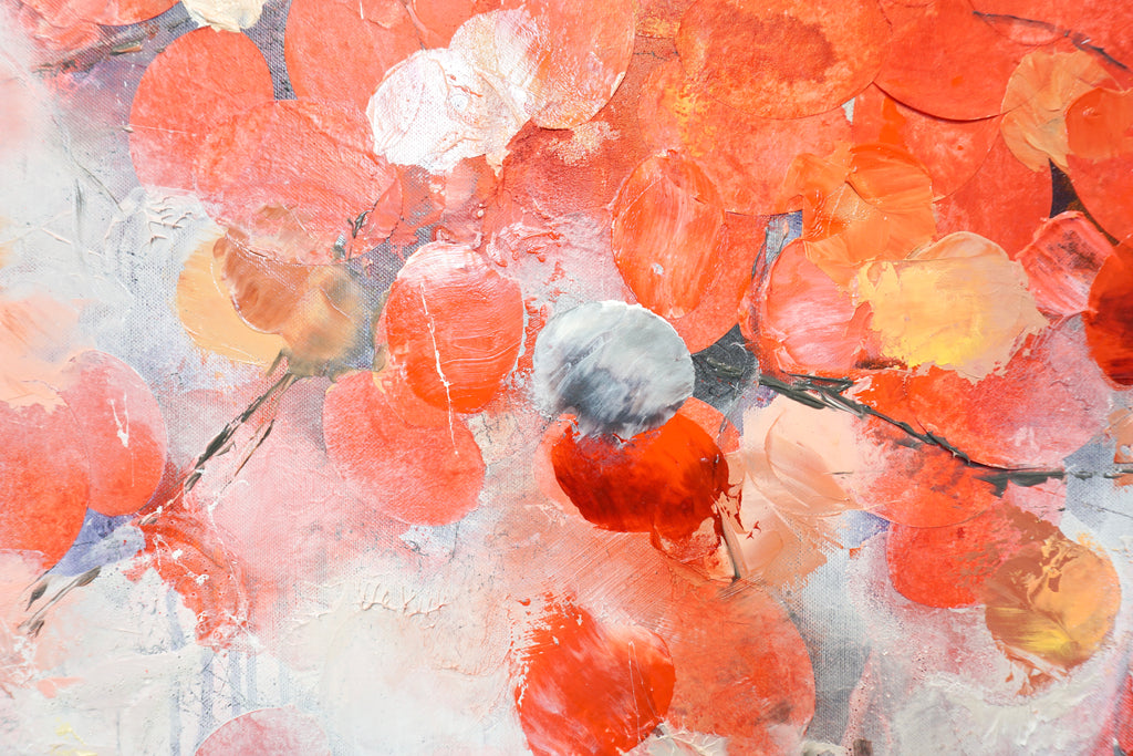 Frederic Paul_Follow the Sun_Öl,Acryl,Reis Papier auf Leinwand_130x120 cm_2022_3400 EUR_Ab