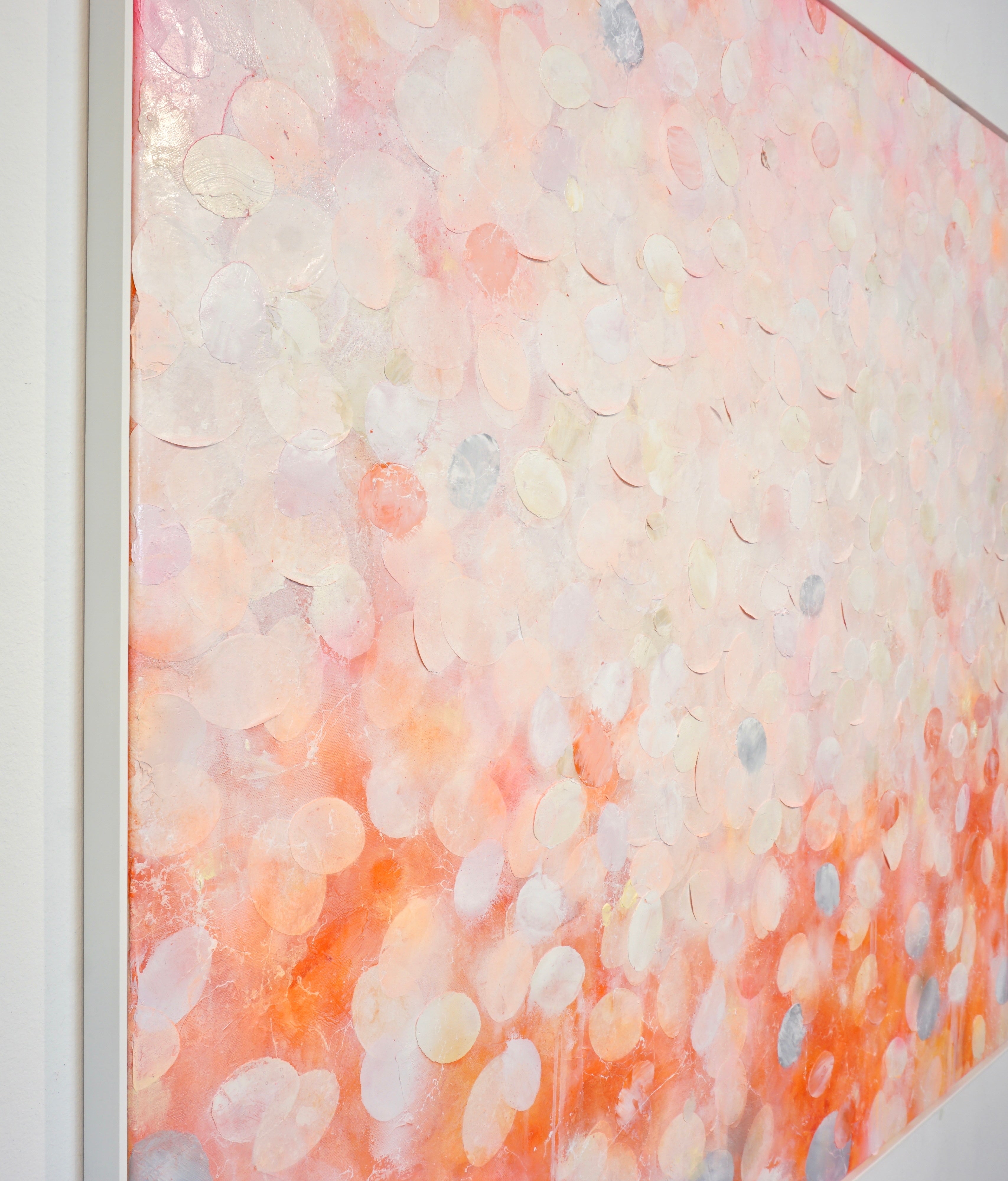 Frederic Paul_Follow the Sun_Öl,Acryl,Reis Papier auf Leinwand_130x120 cm_2022_3400 EUR_Ab