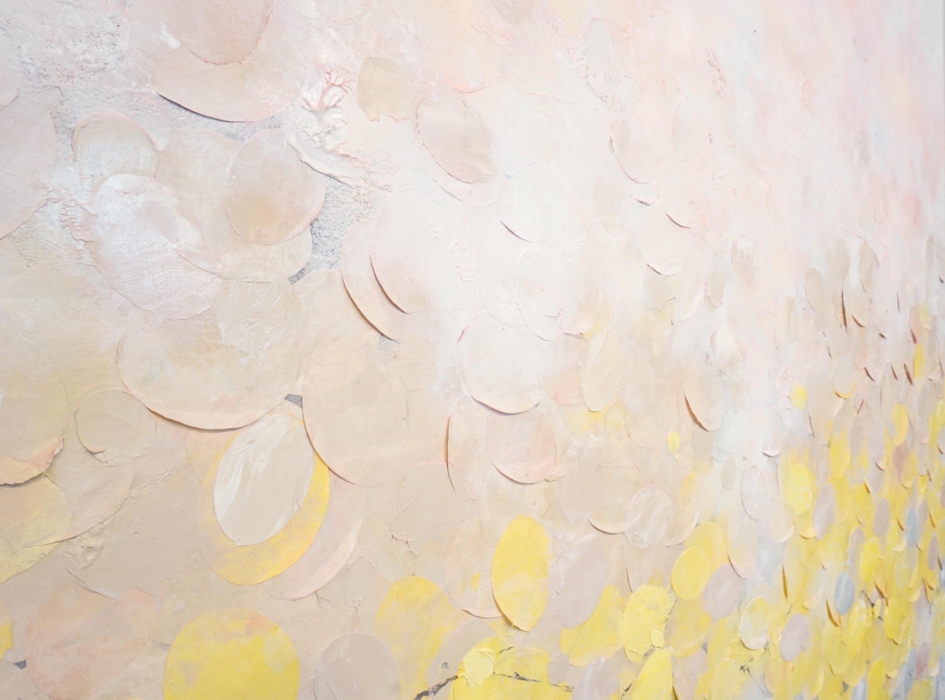 Frederic Paul_When the Sun rises_Öl,Acryl,Reis Papier auf Leinwand_120x120 cm_2022_3400 EU