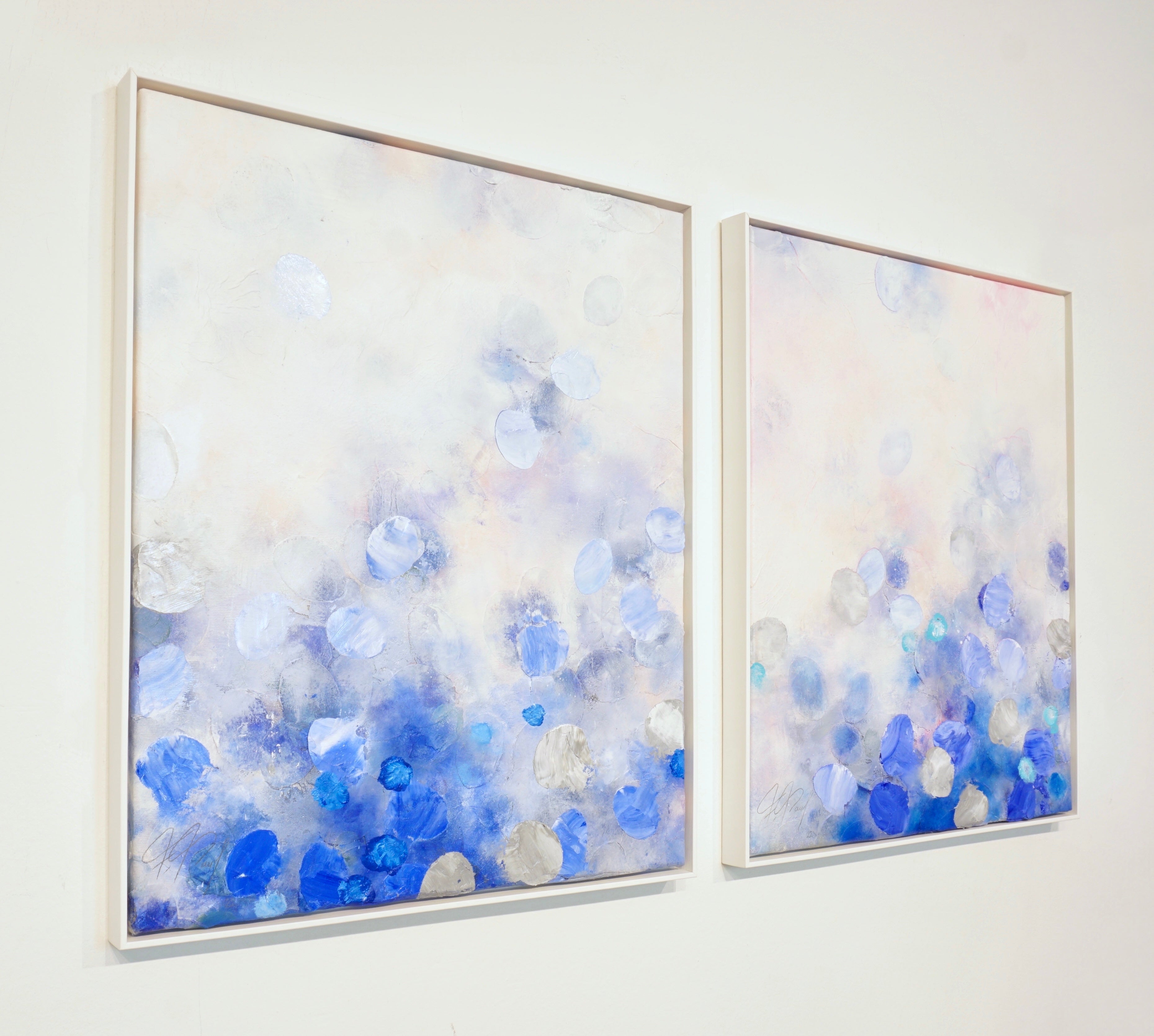 Frederic Paul_Sky Vibes I_Oil, Acrylic, Rice Paper on canvas_60x50 cm_2022_artworks_blue.j