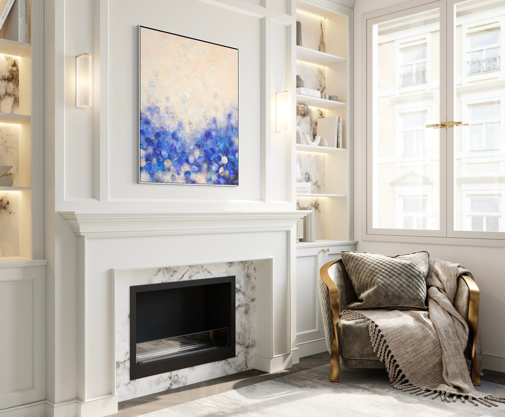 Frederic Paul_Santorin Morning Calm_Öl,Acryl,Reis Papier auf Leinwand_100x90 cm_2022_2700 