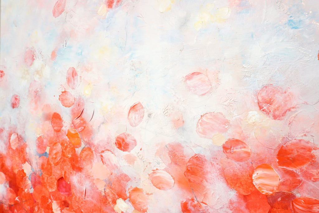 Frederic Paul_Follow the Sun_Öl,Acryl,Reis Papier auf Leinwand_130x120 cm_2022_3400 EUR_Ab