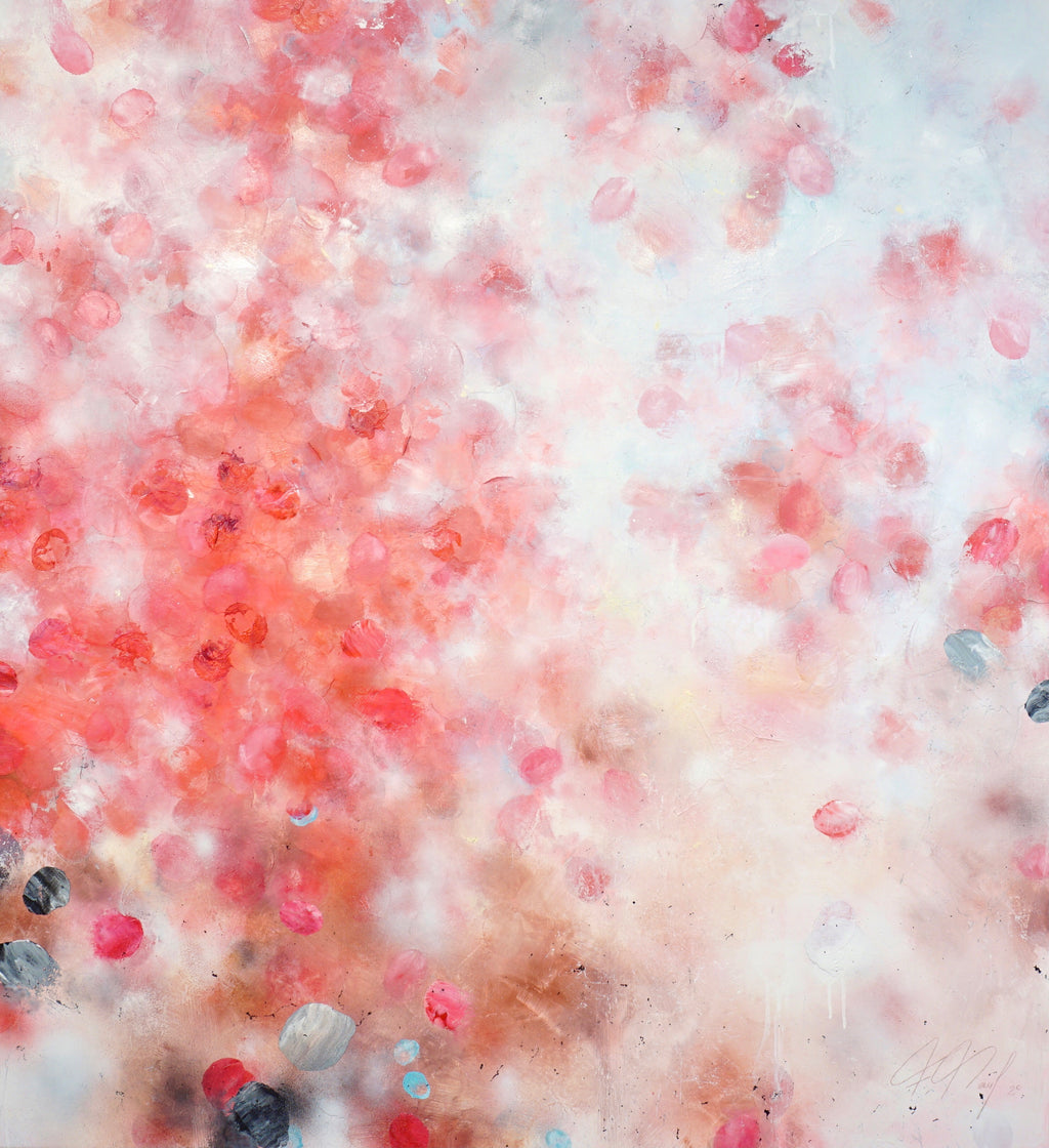 Secret Oasis_Öl,Acryl,Reispapier auf Lei