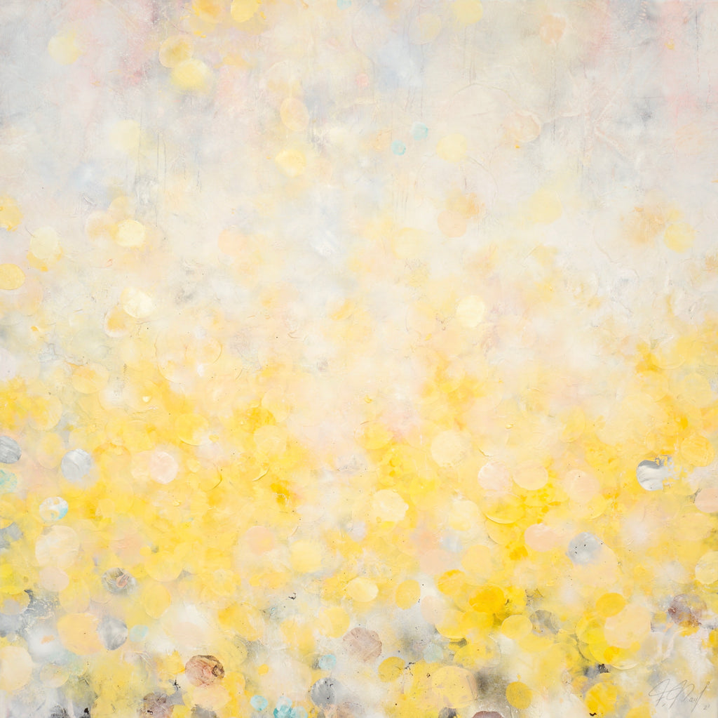 Morning Vibes II_Öl,Acryl,Reispapier auf