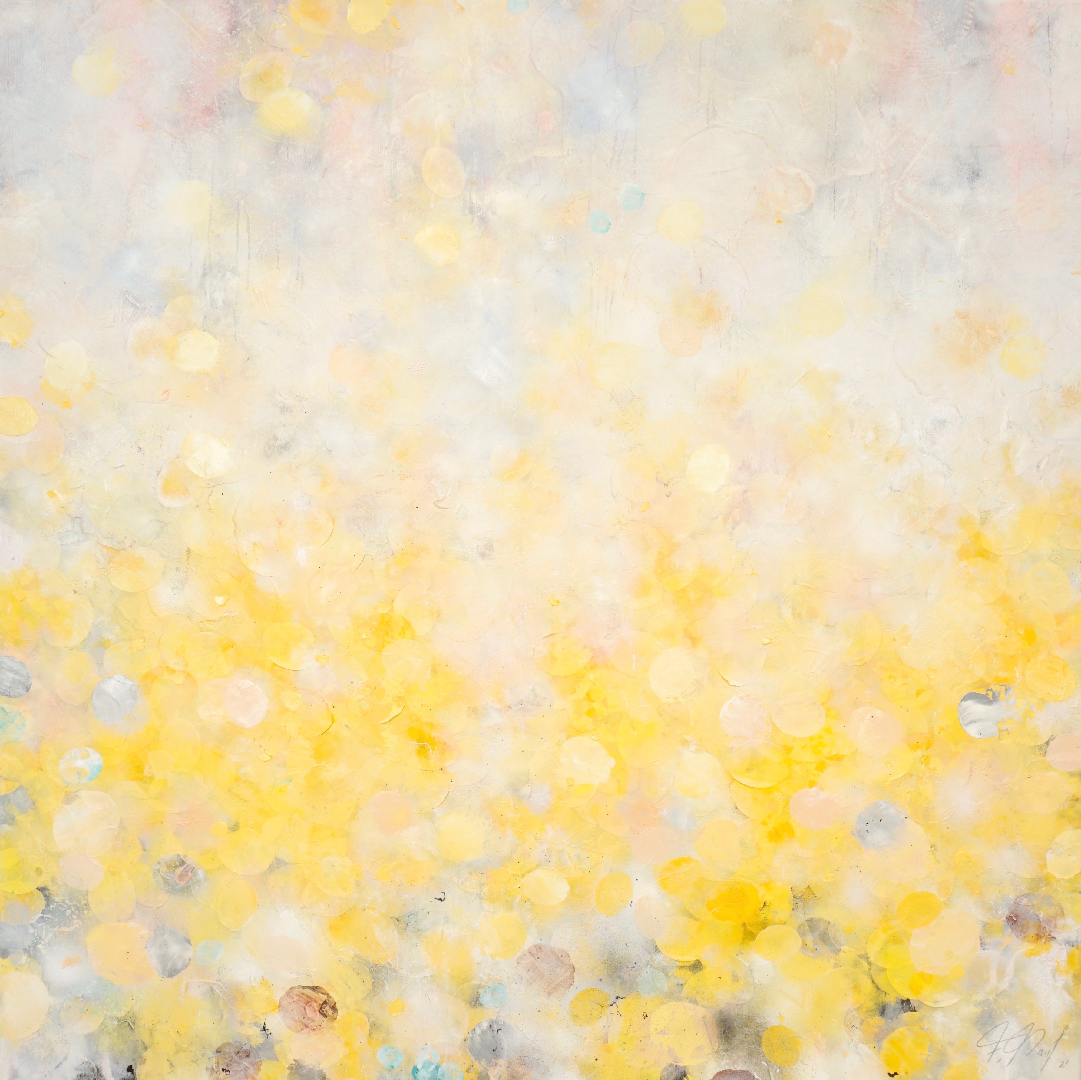 Morning Vibes II_Öl,Acryl,Reispapier auf