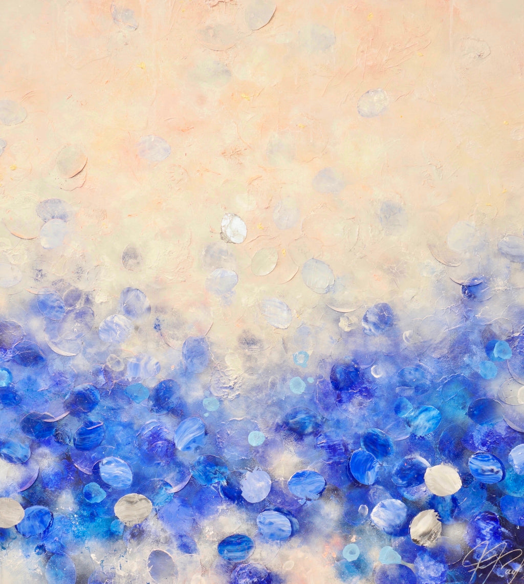 Frederic Paul_Santorin Morning Calm_Öl,Acryl,Reis Papier auf Leinwand_100x90 cm_2022_2700 