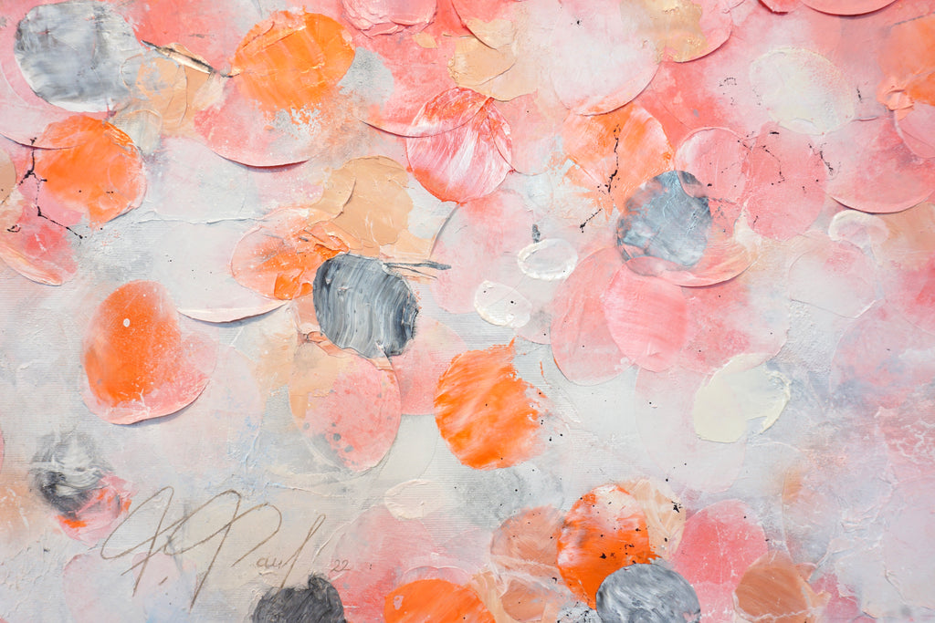 Sakura Blossoms_Oil,Acrylic,Ricepaper on canvas_120x100cm_2022_3000 Euro_Kunstwerk_Malerei