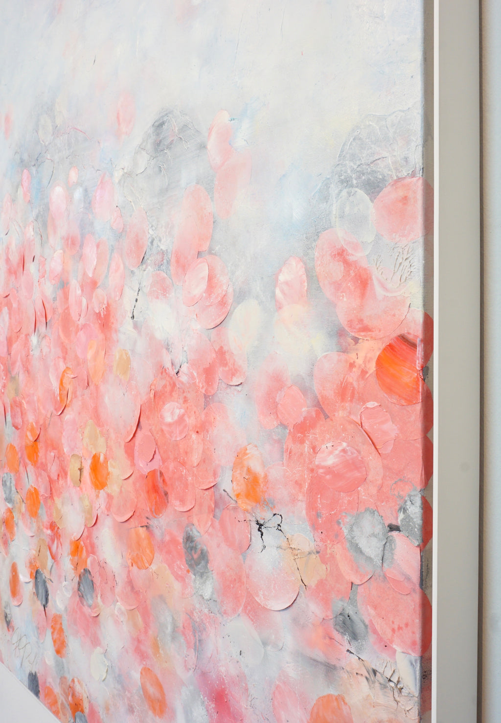 Sakura Blossoms_Oil,Acrylic,Ricepaper on canvas_120x100cm_2022_3000 Euro_Kunstwerk_Malerei